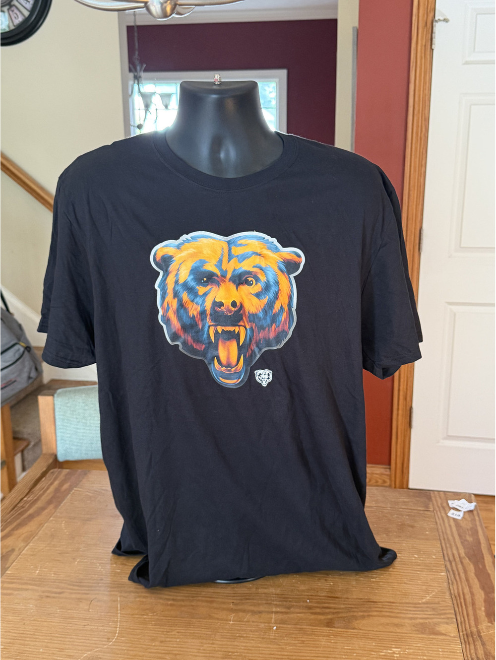 Fanatics Black Graphic CHICAGO BEARS Animal Head T-Shirt XL